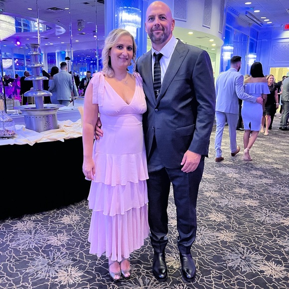 Light Pink Tiered Dress - Picture 1 of 7